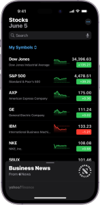 Stocks App by Apple