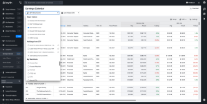 Calendar customization on Koyfin