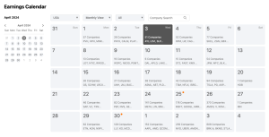 Seeking Alpha Earnings Calendar
