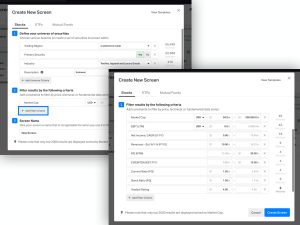 Set Up Koyfin Screener 2